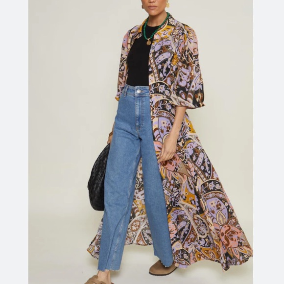 RIXO Multicolor Floral Maxi Dress - Picture 3 of 14